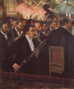 Edgar Degas The Opera Orchestra oil painting on canvas